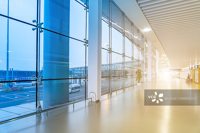 机场航站楼候机大厅内景图片素材