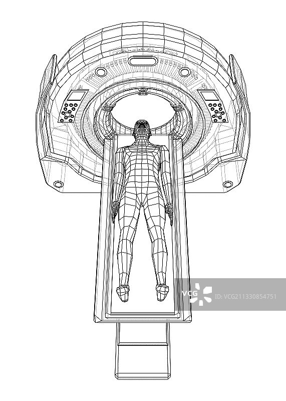 核磁共振扫描患者图片素材