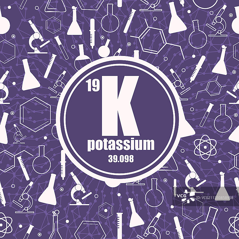 化学元素钾图片素材