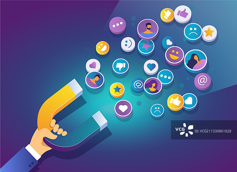 社交媒体达人图片素材