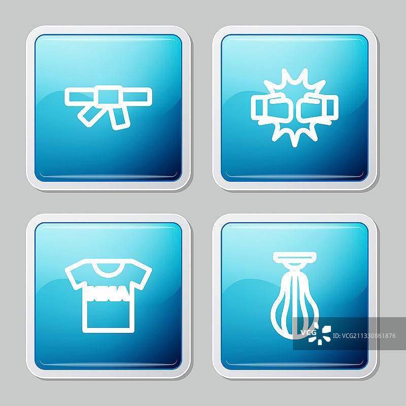 空手道黑带拳击手套合集图片素材