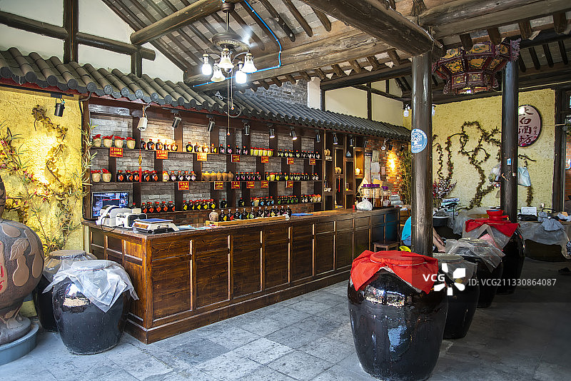 中式酱菜铺内景图片素材