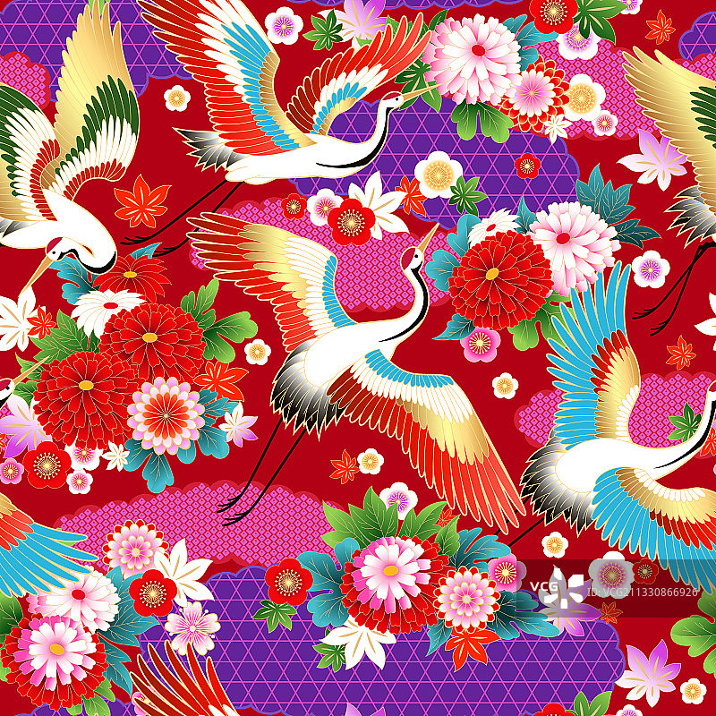 花卉图案无缝图案图片素材