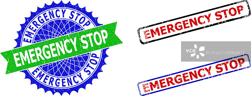 双色紧急停止按钮图片素材