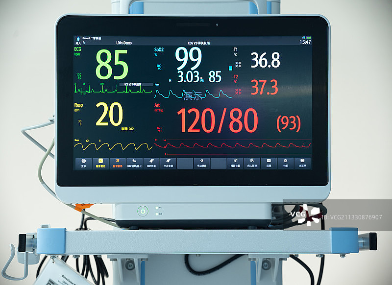 病床病人监护仪图片素材