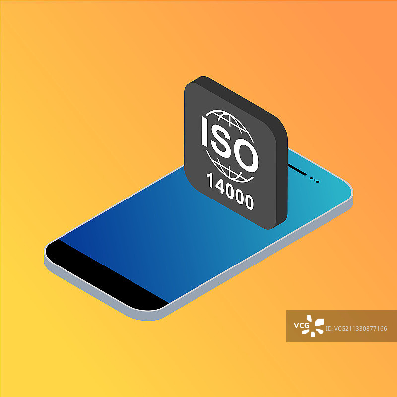 ISO 14000环境管理2.5D图标图片素材