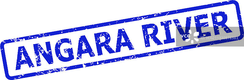 带有橡胶风格的安加拉河印章图片素材
