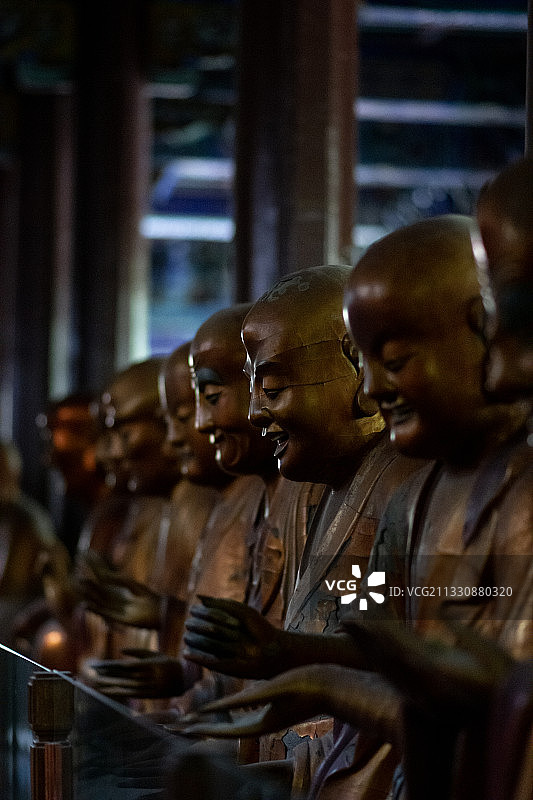 北京香山碧云寺罗汉堂图片素材