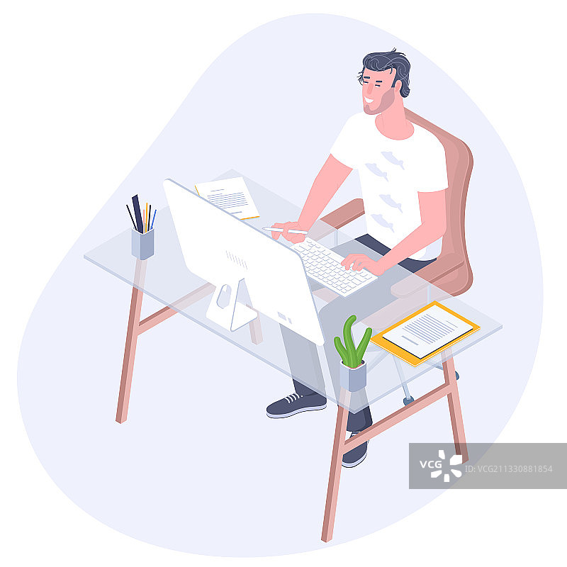 工作日办公室里的员工图片素材