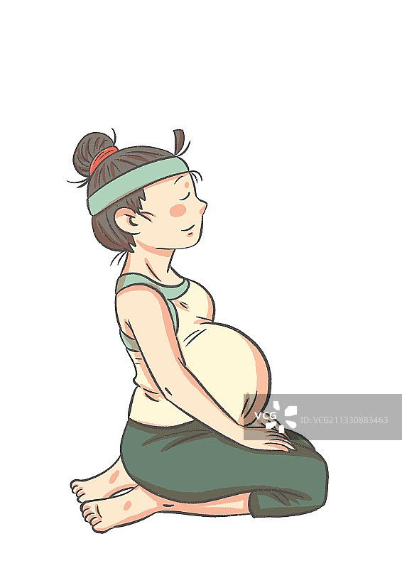 孕妇瑜伽图片素材