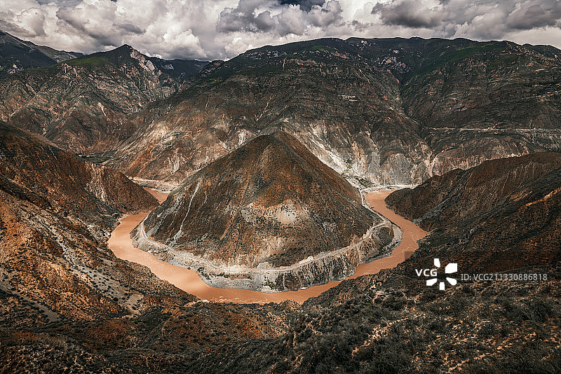金沙江大拐弯图片素材
