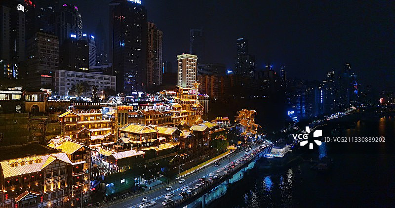 洪崖洞 千厮门大桥拍摄图片素材