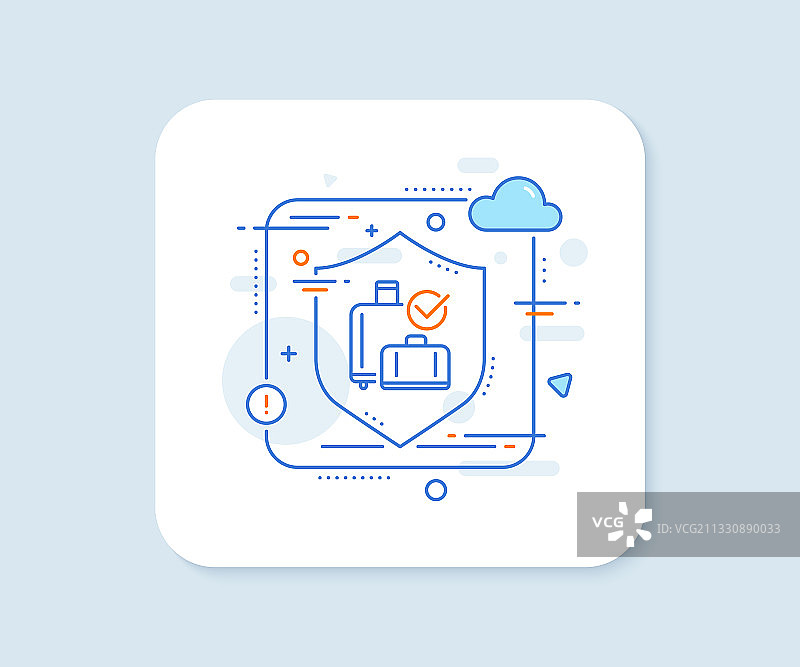 机场行李提取线图标图片素材