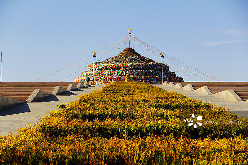 海流图镇敖包图片素材