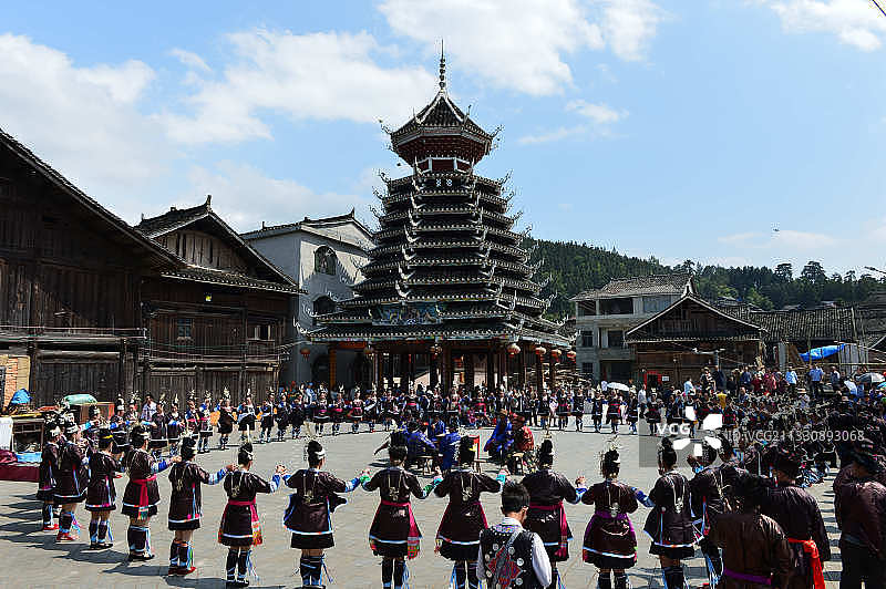 纪堂鼓楼 黔东南图片素材