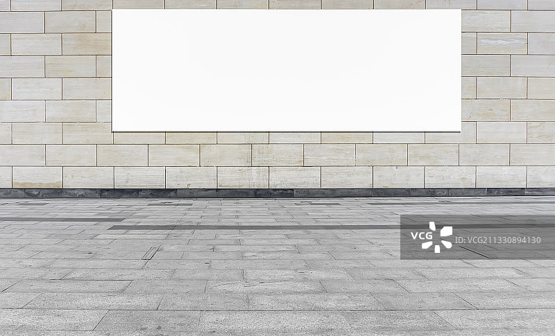 地铁站白色空白灯箱广告图片素材