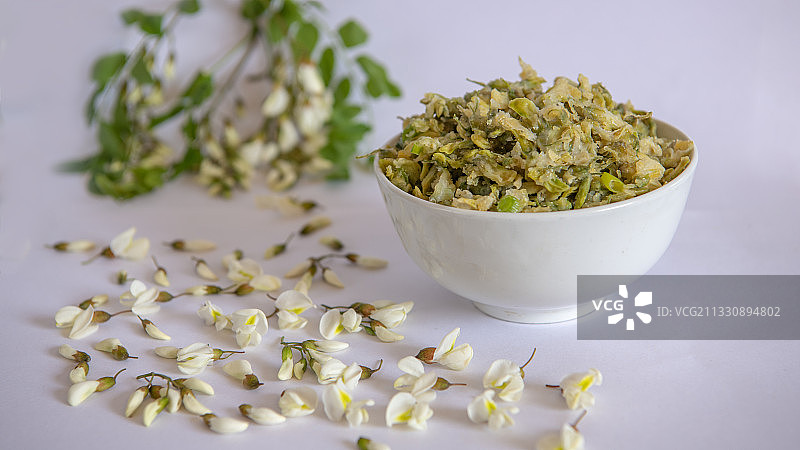 槐米花饭图片素材