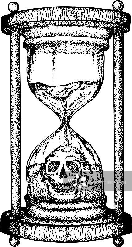 手绘沙漏图片素材