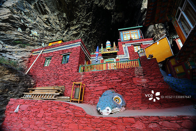 毗卢圣窟 阿坝图片素材