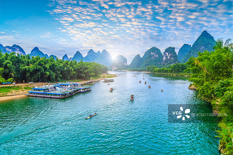 广西桂林山水自然风光图片素材