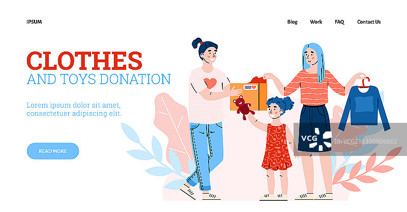 为贫困家庭和孤儿院捐赠网站图片素材