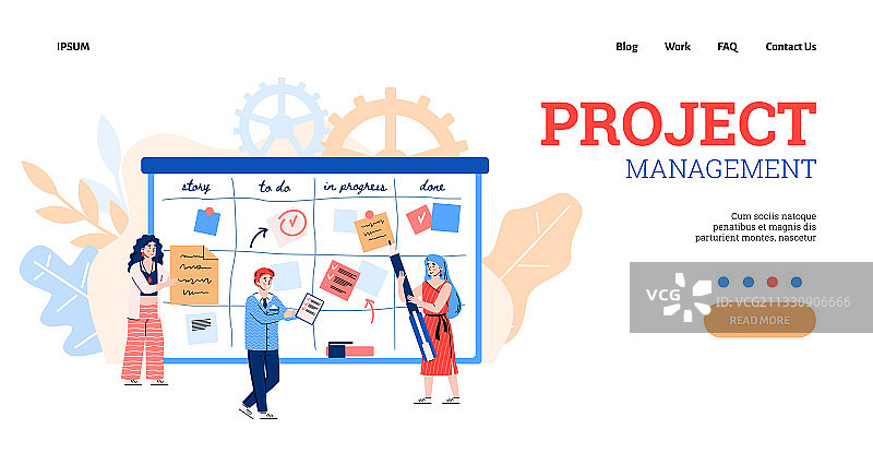 敏捷开发与项目管理概念A图片素材