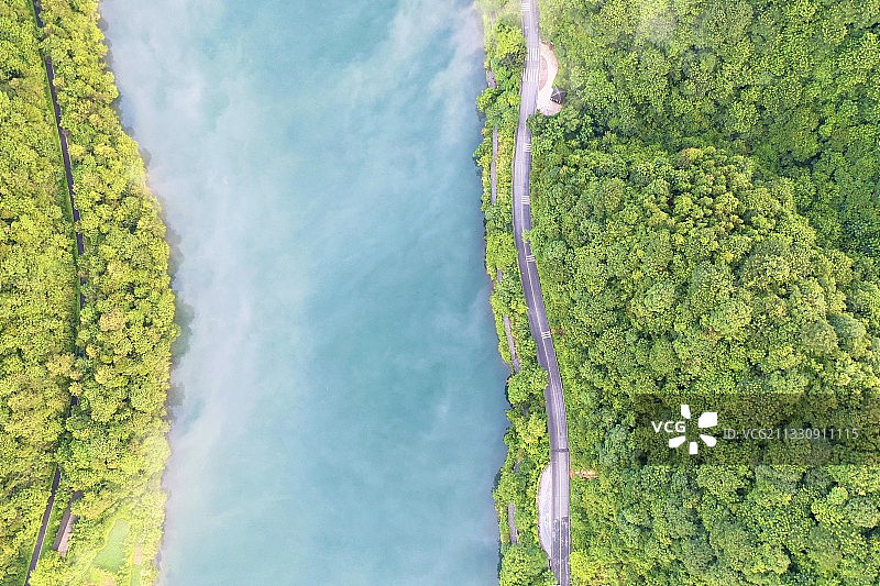 东江湖航拍图片素材