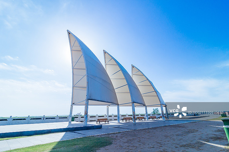 平顶山白龟山水库帆船图片素材