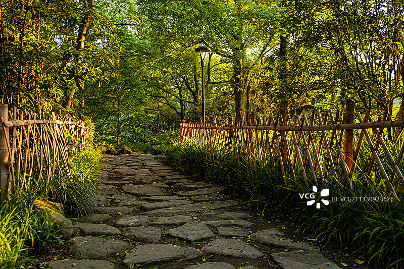 石板道路图片素材