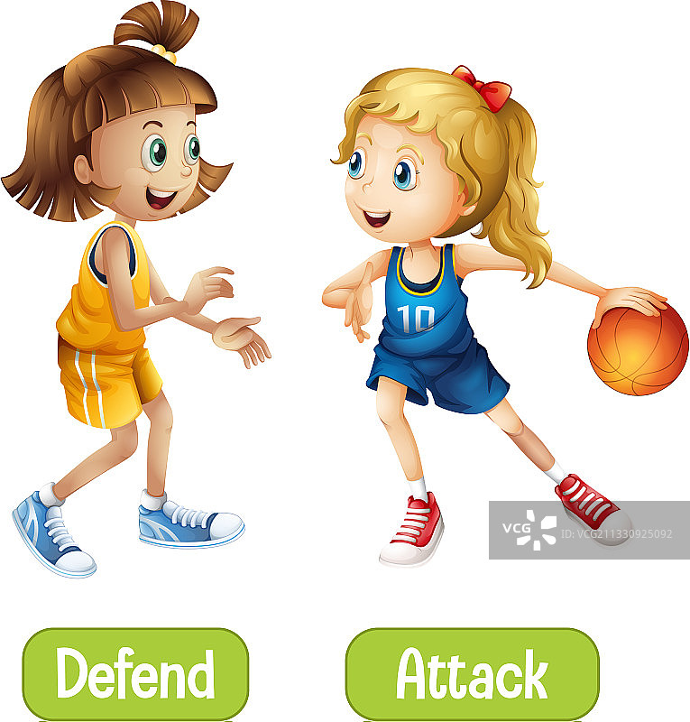 防御与攻击的反义词图片素材