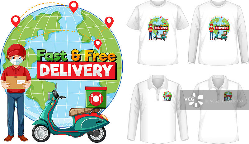 不同款式的快干衬衫系列图片素材