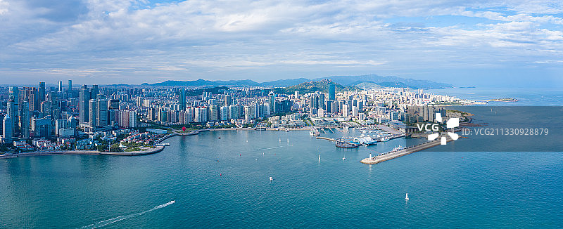 青岛城市风光，海景图片素材