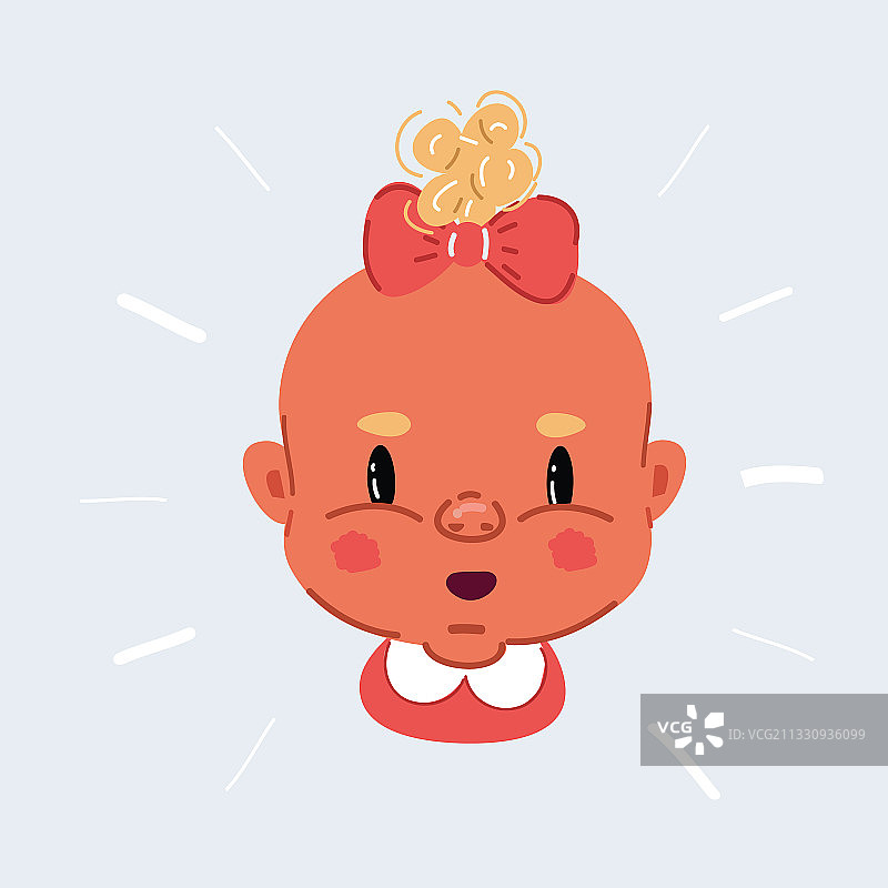 惊讶表情的女孩图片素材