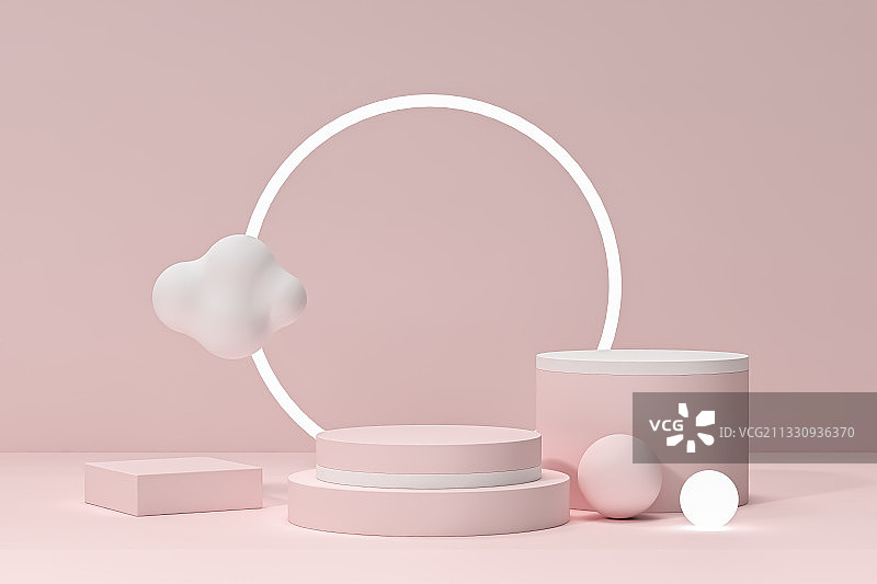 3D渲染产品展台图片素材