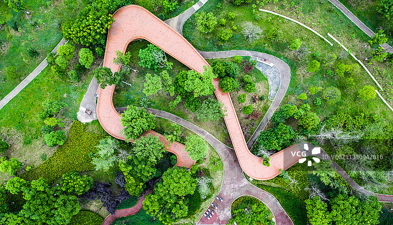 成都公园绿道图片素材