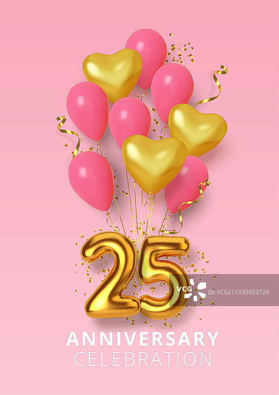 25周年庆典数字造型图片素材