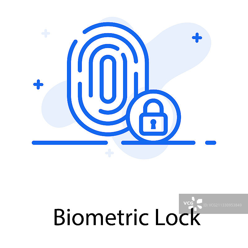 生物识别锁图片素材