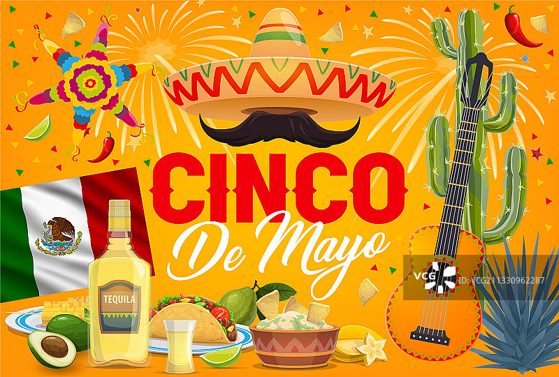 墨西哥五月五日节节日派对图片素材