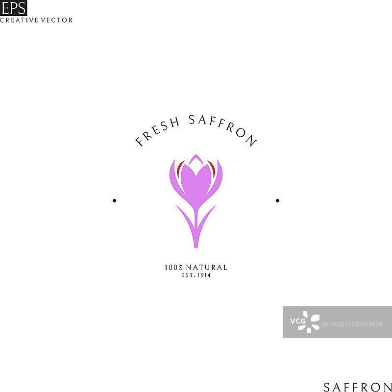 藏红花标志图片素材