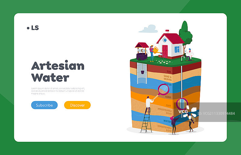 地下水或自流水提取图片素材