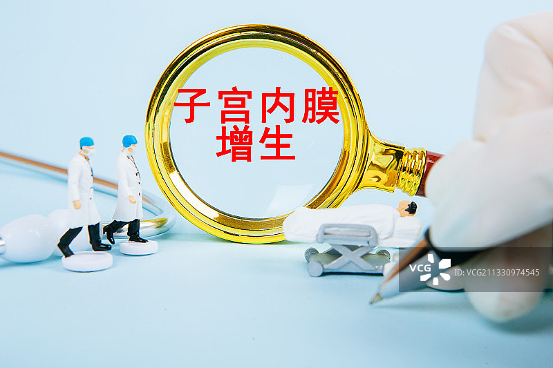 医疗概念：子宫内膜增生图片素材