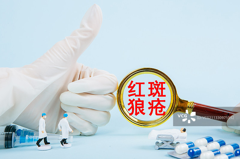 医疗概念：红斑狼疮图片素材