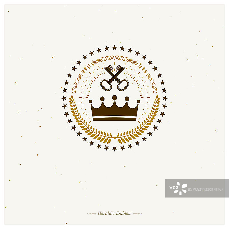 皇家皇冠徽章纹章图片素材