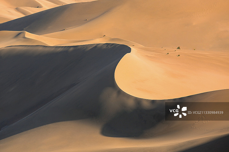 沙漠线条   甘肃敦煌图片素材