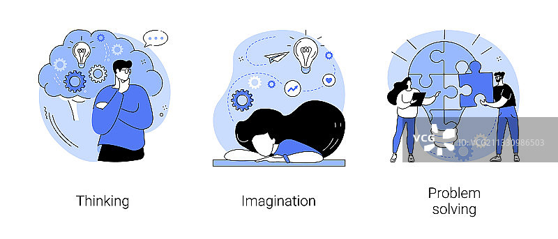 大脑活动抽象概念图片素材
