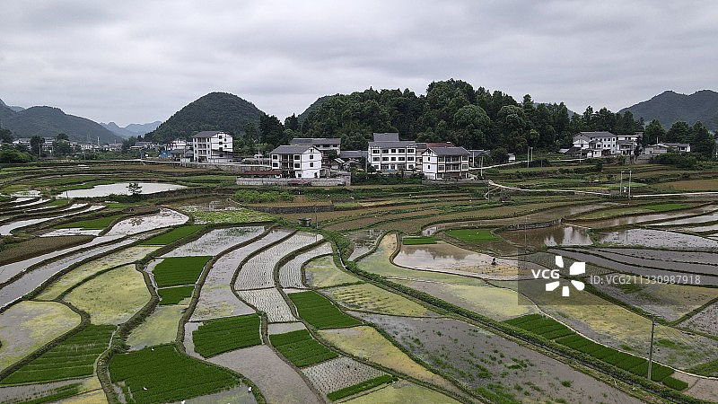 贵州省遵义市汇川区高标准农田图片素材