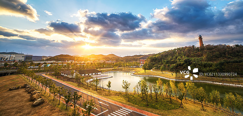浙江大学海洋学院舟山校区校园风景建筑图片素材