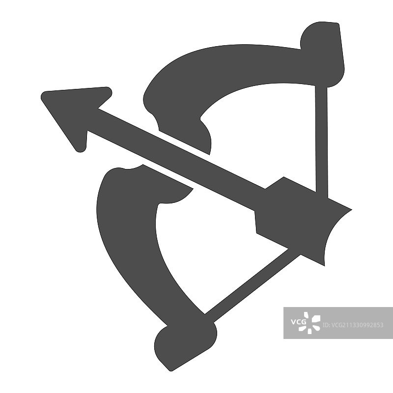 童话概念的中世纪弓箭图标图片素材