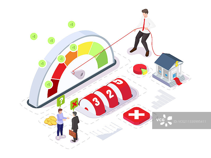 不良信用记录和贷款评级图片素材