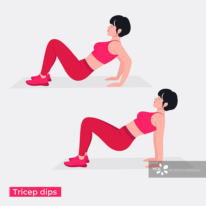 肱三头肌屈伸运动图片素材